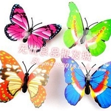 特价7cm仿真蝴蝶冰箱贴蝴蝶彩色蝴蝶磁性蝴蝶居家日用装饰品