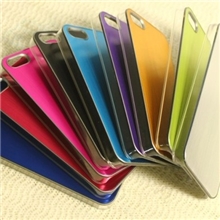 硬壳Iphone5G手机保护套透明拉丝纹拉丝铝壳金属背甲