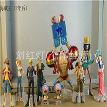 供应动漫手办公仔海贼王2年后10款海贼王全家福盒装公仔