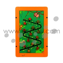 JungleFever橙色安全可爱/锻炼动手能力/儿童木质墙面游戏