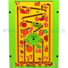 数数字绿色美观环保/木制早教益智玩具/墙面操作板
