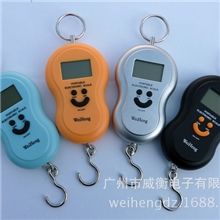 威衡畅销葫芦笑脸形手提电子秤电子手提吊钩快递挂钩钓鱼秤称40kg