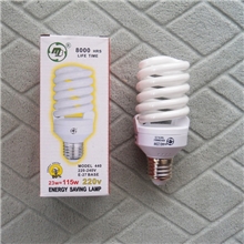 供应小全螺旋纯三基色白光节能灯