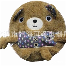 厂家直销卡通暖手袋圆饼形电暖宝248舒棉绒卡通热水袋