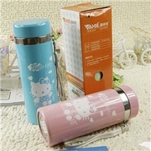 新款不锈钢保温双层儿童HELLOKITTY卡通保温杯子学生礼品杯印字