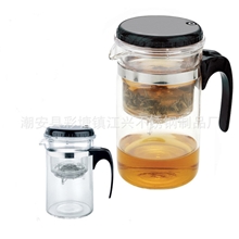 厂家直销供应江兴不锈钢直形飘逸杯泡茶杯玲珑杯玻璃杯礼品杯