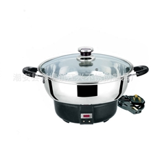 厂家供应不锈钢电热锅煮面锅电火锅