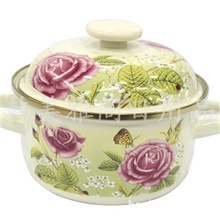 供应韩国日用品搪瓷汤锅20CM维多利亚福锅电磁炉用锅暂缺无货