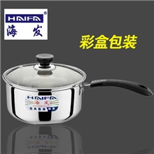 【礼品赠品热销款式】特价16-20CM经典单柄不锈钢奶锅