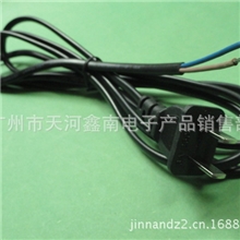 供应二插电源线,二插+尾部上锡(1.8米),2*0.75平方纯铜线3C认证