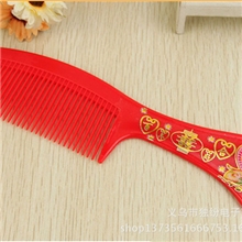 大红色鸳鸯戏水梳子婚用大红色喜庆梳子喜庆用品-厂家批发。