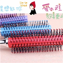 美发卷发工具大波浪卷发梳直发吹造型梨花梳刘海滚梳圆筒梳子