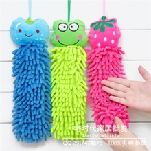 卡通动物超细纤维雪尼尔擦手巾手感超柔软挂式擦手巾厂家批发