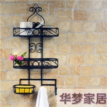 华梦铁艺置物架壁挂杂物架子收纳架浴室架肥皂架