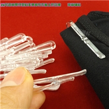 供应24号透明有牙衬衫胶夹也常常用在裤子上