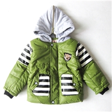 红盒子2013男童韩版格子拼接加厚保暖棉衣中大童新款童装外套