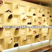 供应品牌专卖店运动鞋展架靠墙高柜鞋展架展示鞋架服装店鞋架
