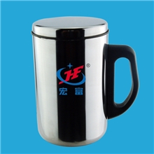 不锈钢无网杯双层隔热保温杯/口杯/水杯/礼品杯/可印LOGO办公杯