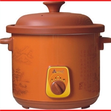 元田谷3.5L电炖锅慢炖锅电炖盅紫砂锅汤锅粥锅