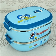热销推荐Hellokitty饭盒叮当猫学生便当盒可爱创意卡通午餐盒