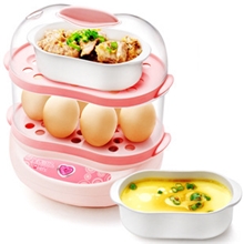 生活日记ZDQ-F6煮蛋器蒸蛋器双层情侣款批发加盟
