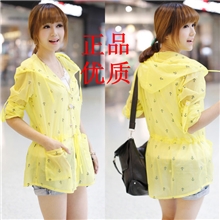 2013防晒衣长袖透明长款夏女开衫防晒衫空调衫防紫外线薄