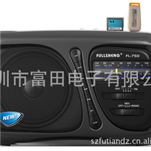 便携式AC功能插卡收音机FT-750UR,带内置电池。