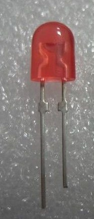 5mm无边插件发光二极管LED超高亮红发红散光长短脚质量保证