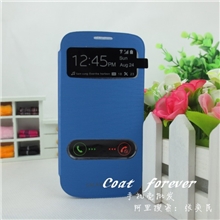 三星GALAXYS3i9300手机壳保护套超薄原装后盖智能开屏皮套
