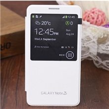 三星N9005原装皮套N9006/N9002智能开屏天窗皮套note3开窗皮套