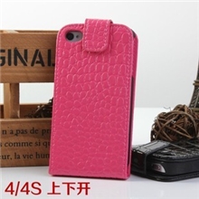 批发韩国iPhone4鳄鱼纹皮套苹果4代手机套左右上下开保护套