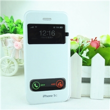 iphone5C皮套苹果4手机壳iphone5S视窗皮套苹果5保护套双开窗