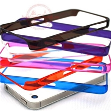 94超低价爆款！厂家现货批发超薄透明边框苹果保护套