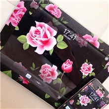 ipad2/3/4通用前后贴膜皮纹卡通贴膜来图定制ipad保护膜