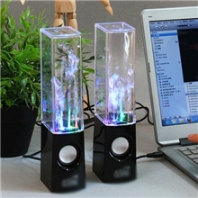 水柱音箱七彩喷泉迷你对箱创意电脑音箱