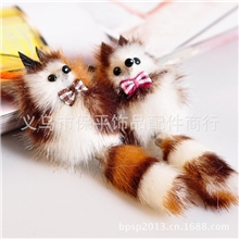 爆款厂家直销正版手机挂件高仿水貂毛小熊