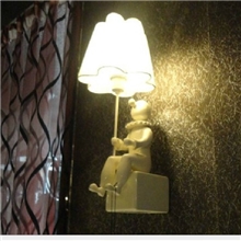 小丑壁灯卧室壁灯床头壁灯可爱木偶壁灯