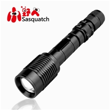 小野人M9伸缩变焦手电筒响尾蛇强光充电电筒套装批发