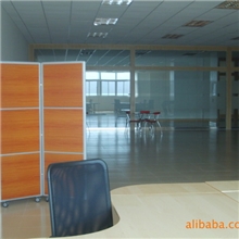 深圳家具厂供金橡木色会议室折叠屏风可定制