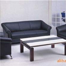 直供优质黑色环保皮单人办公沙发耐磨不起皮
