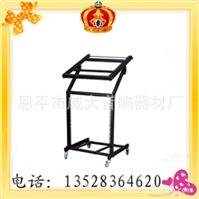 威大MX-2(12U)专业机架DJ调音台支架滑轮带防滑自锁音响设备机架