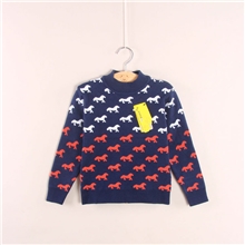 新款韩版童装男童双层提花针织衫纯棉线开衫外套