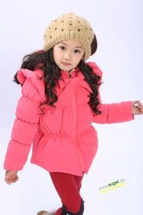 新款外贸童装女童藕节款棉衣棉袄棉服羊羔绒外套1305