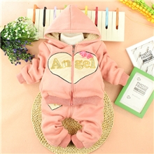 织里货源|羊羔绒儿童套装|爱心开衫童装批发|冬季女童童装批发