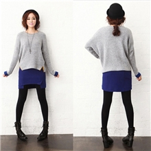 韩国代购2013秋冬新款女装蝙蝠衫女针织衫羊毛衫毛衣显瘦打底套装