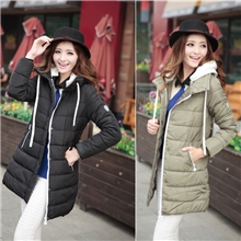 2013冬季新款5色可选时尚女装中长修身韩版羽绒服（厂家直销）