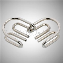 厂家直销儿童九连环解环类初级圆M扣益智玩具