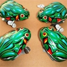 童年回忆经典玩具批发铁皮青蛙上链青蛙地摊畅销儿童益智玩具