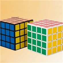 正品圣手四阶魔方批发磨砂黑白双色可选专业魔方益智玩具批发