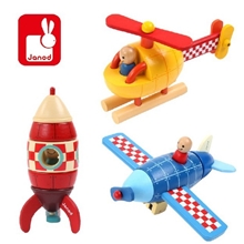法国拆装模型&mdash;飞机火箭直升机儿童磁性玩具宝宝动手益智5
